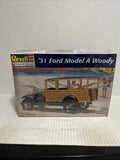 Revell 1931 Ford Model A Woody 1/25 Scale Model Kit, Skill 3, NIB New Sealed Model