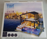 Dollhouse Miniature DIY House Kit Manual Creative with Perfect Time Apartment Model