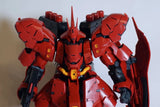 Assembled RG 1/144 SAZABI Mobile Suit Gundam Char's Counter Attack Bandai Model
