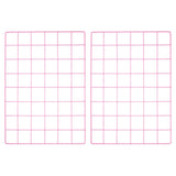 2Pcs Iron Wire Grid Panel Board Photo Display Holder Hanging Frame Pink 16"x12" Model