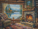 Fireside Whispers - Counted Cross Stitch Kits Needlework Embroidery DIY Model
