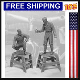 1/32 Die Cast Resin Figure Model Assembly Kit Resin Soldier DIY Kit Needs Ass... Model