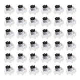 36pcs Black Keyboard Switches 3-Pin 60gf Linear Keyboard Switch Replacement Model