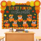 3D Fall Thanksgiving Bulletin Board Decorations Set, DIY Photo Craft Model