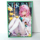 Elysia Floral Dress Green Premium Waifu Card Anime Wall Art Oversized Board A5 Model