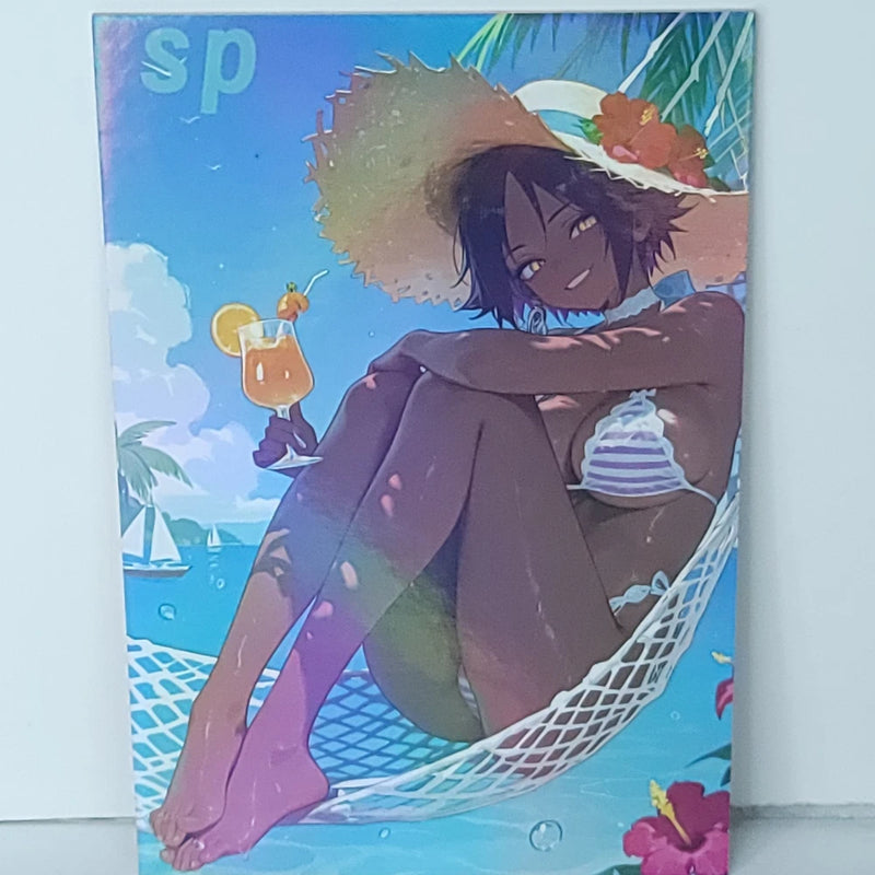 Yoruchi Beach 32/40 Premium Waifu Card Anime Girl Wall Art Oversized Board A5 Model