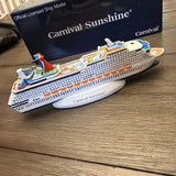 Carnival Sunshine Cruise Ship Model Figurine Display on Stand/Base New In Box Model
