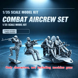 1/35 Combat Aircrew 5 Pilot Resin Figures Model Kit Unpainted No Equipment Model