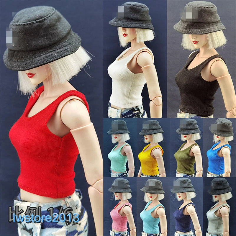 1:6 Tops Vest Model Clothes For 12" Female PH TBL JO HT Action Figure Body Toys Model