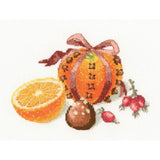 RTO counted Cross Stitch Kit "New year's fruit" C316, 15x10,5 cm, DIY Model