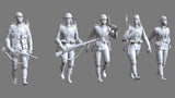 1/35 Scale WWII Japanese Infantry 5 Soldiers Figures Model Kit Resin Printed Model