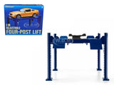 ADJUSTABLE FOUR POST LIFT BLUE FOR 1/18 DIECAST MODELS BY GREENLIGHT 12884 Model