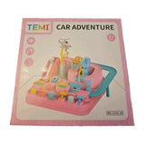 TEMI Car Adventure Toy Set ?C Pink Mechanical City Rescue Track (Model 1232-24) Model