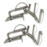 MARINE CITY Quick Release Snap Davits Set 304 Stainless Steel, 150lb Capacity Model