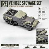1/72 M4A1 Halftrack Stowage Accessories Resin Upgrade Kit Unpainted No Vehicle Model