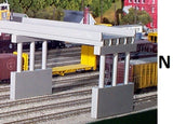 N Scale - Modern Highway Overpass w/1 Pier, BUILDING KIT, RIX-628-0162 Model