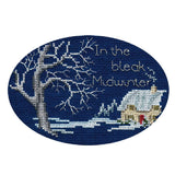 Bothy Threads Greating card counted cross stitch Kit "Midwinter ", 13.3x9cm, DWC Model