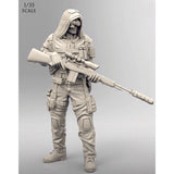 1/35 resin figures model Modern Soldier Sniper unpainted unassembled Model