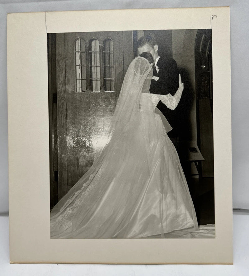 Wedding Couple Photo Vintage Black White 2 on each board 7 1/2" x 9 1/2" p7 Model