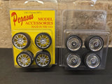Pegasus, 1281 Chrome M5's & 1270 Chrome Appollo's, Wheels/Tires 1:25/1:24 scale Model