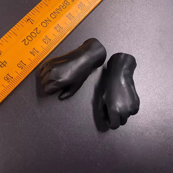 1Pair Fit For 12" Warrior Action Figure Body 1/6 Black Hands Model Killer Unique Model