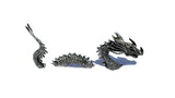New Loch Ness Monster Sea Serpent Pewter Figurine Lead Free 3 pieces Model