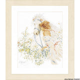 Lanarte cross stitch kit", woman & horse," counted, DIY Model
