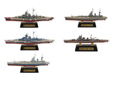 Lot of 5 F-Toys 1/2000 NAVY KIT #4 Battleship Models Bismarck Tirpitz Nelson (A) Model
