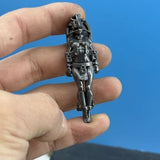 Black Brass Mechanical Model Playing Aircraft Carrier Sexy Beauty Figurine Model Model