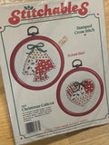 Dimensions Stitchables Cross Stitch Kit, Christmas Calicos Hoop Frame #7577 NIP Model