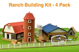 N Scale Tomytec Building Ranch Building Kit 4-Pack Dairy Farm Diorama Structure Model