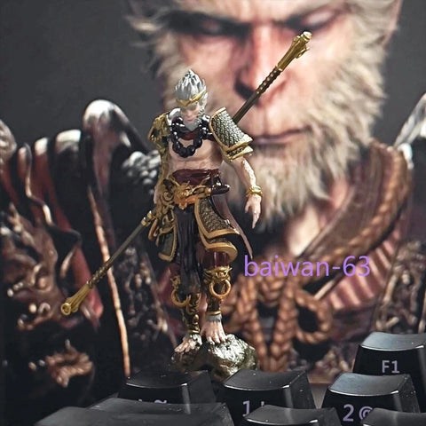 Black Myth:WuKong Keycap 3D Handmade Game Figure Resin Model Key Cap Collection Model
