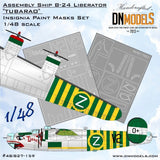 B-24 Liberator ??Tubarao?? Assembly Ship Insignia Paint Mask Set 1/48 DN Models Model