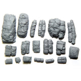 1/35 Tents and Tarps Set Equipment RESIN FIGURE MODEL KIT Unassembled Unpainted Model