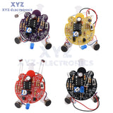 10* LED Photosensitive Sensor Mobile Robot Kit DIY Electronic Soldering Practice Model