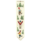 Le Bonheur des Dames bookmark counted cross stitch kit "Skiers", 5x20cm, DIY Model