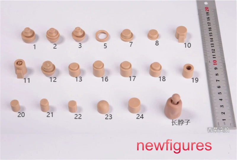 1/6 Head Neck Connectors Adaptors Model For 12" Female Male Action Figure Body Model