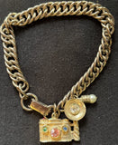 Gold Tone Charm Bracelet Charms