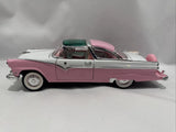 ¡¯55 Ford Fairlane Crown Victoria 1:18 Diecast Model Car Pink/White Vintage Model