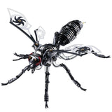 DIY Large black Wasp Metal Animal 3D Model - Mechanical Insect Puzzle for Kids Model