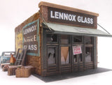 Downtown Deco HO Scale Kit  Building Lennox Glass Great Detail Ghost Sign Decals Model