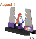 Home Depot ??Rocket Game?? Kids Workshop DIY Kit Sealed w/ Pin & Stickers Aug 2026 Model