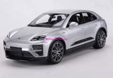 Bburago 1:24 Silver Macan Electric EV Sports Open Model Diecast Metal Car Model