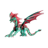 Longpin 3D Mechanical Dragon Stainless Steel Model Assembly Kit 313 Pcs Red NIB Model