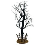 Metal Halloween Display Tree Curly Branches Ornaments Holiday 17" Tall Iron Model