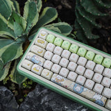 Space Rabbit Theme Keycaps 143Pcs/set PBT MOA Profile Model
