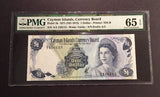 PMG Graded Cayman Islands, Currency Board $1 Banknote 1971 Pic1b Model