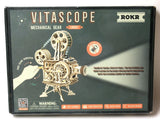 ROKR Vitascope Wooden Film Projector Mechanical Gear Model Kit LK601 Model