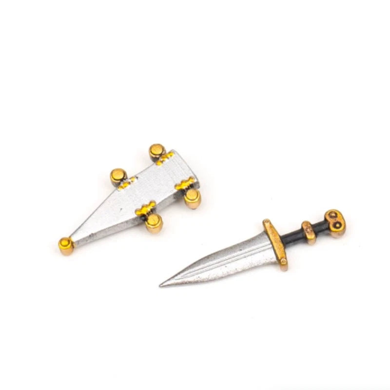 Fashion Action Figure Retro Weapon 1/6 Gold Knife Soldier Model 12" Model