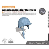 Yao's Studio LY72231A 1/72 Model Upgrade Parts American Soldier Helmets Type1 Model